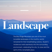 Skylark residential development website