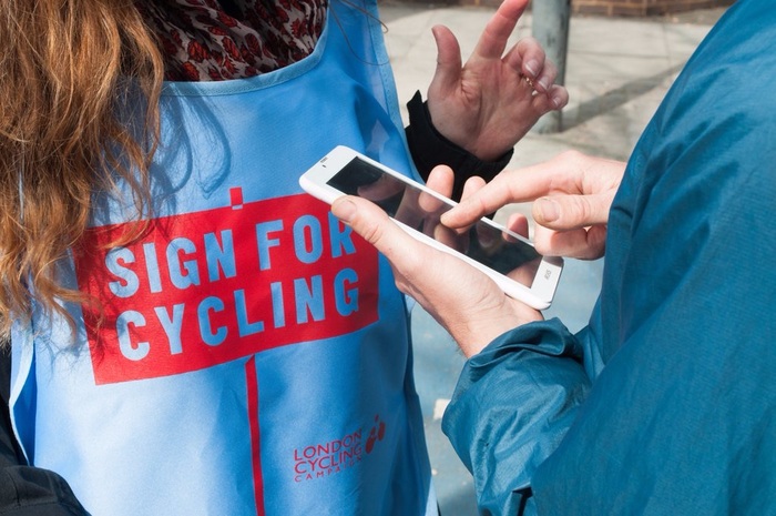 Sign for Cycling campaign 9