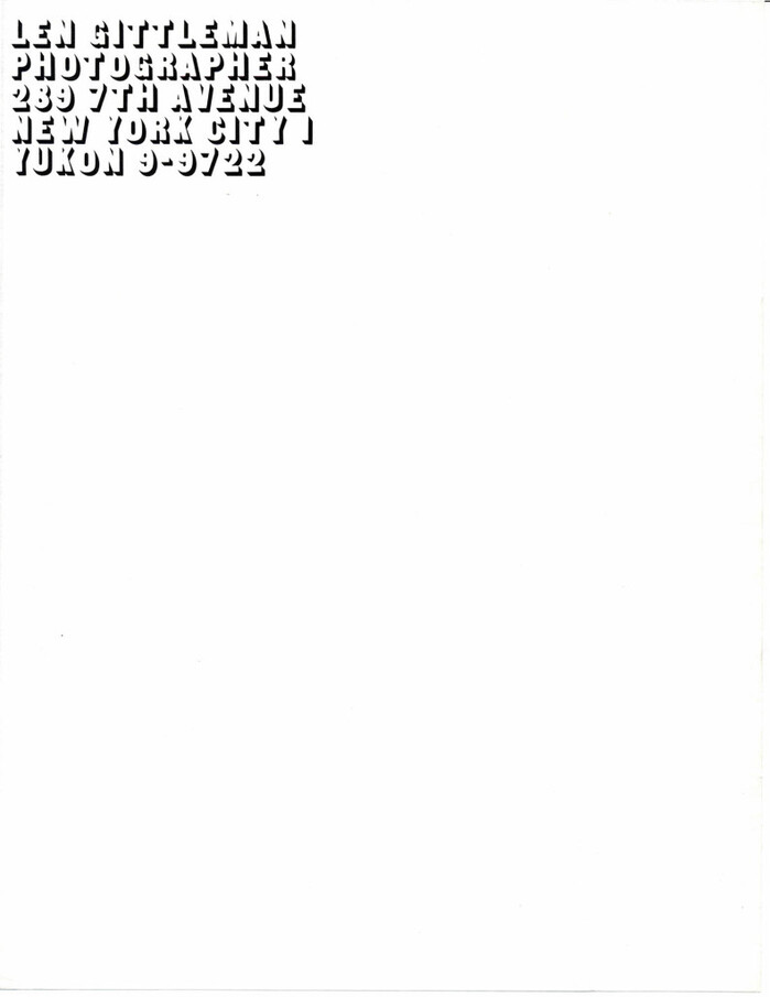 Len Gittleman letterhead