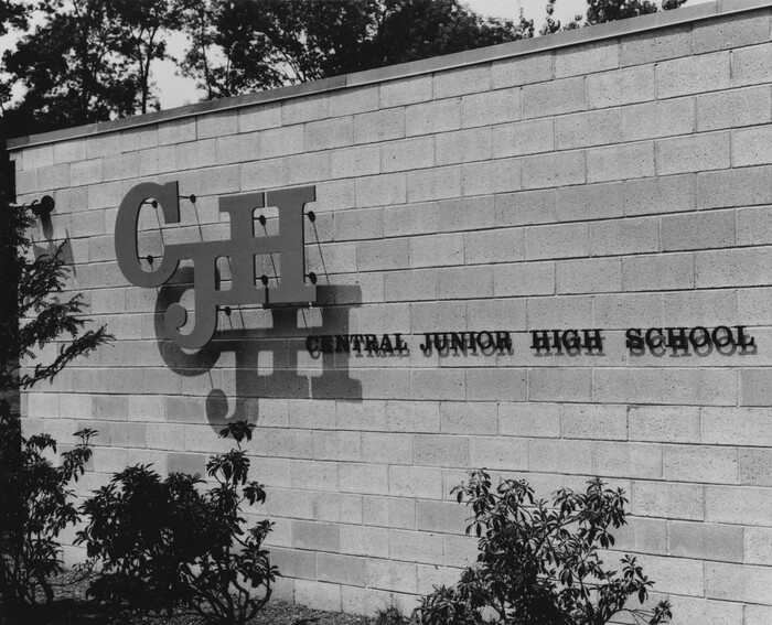 Central Junior High School logo and signs 1