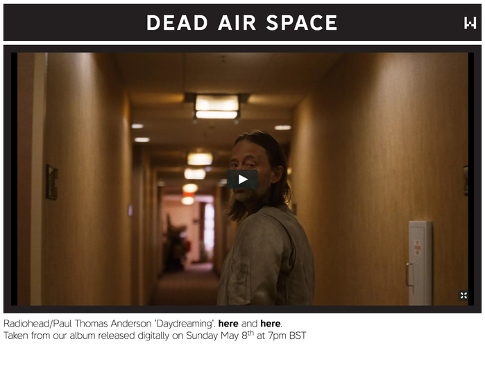 Dead Air Space (Radiohead.com)