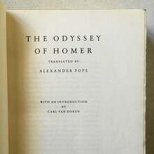 <cite>Odyssey of Homer</cite> (Limited Editions Club)