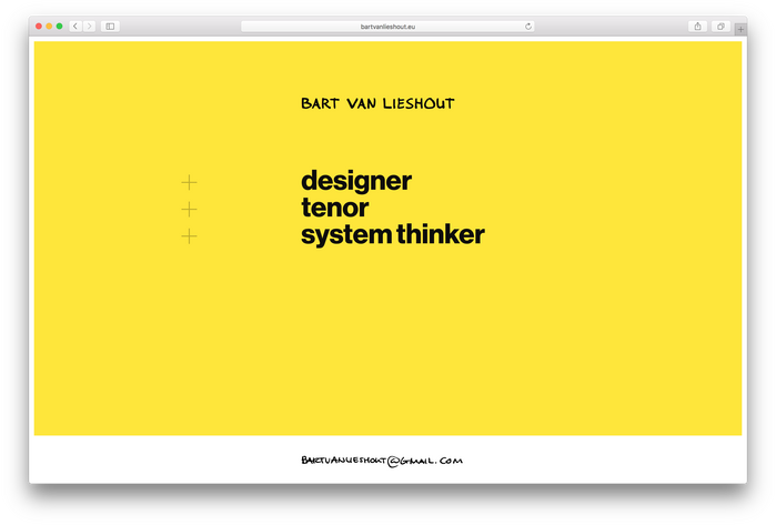 A simple homepage.