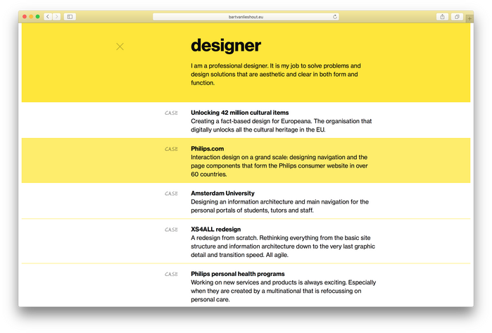In-content navigation.
