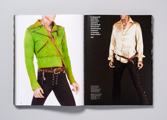 Looks worn by Keith Richards and Ronnie Wood, c. 1973–1974.