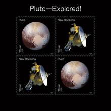 <cite>Views of Our Planets</cite> and <cite>Pluto—Explored!</cite> US postage stamps