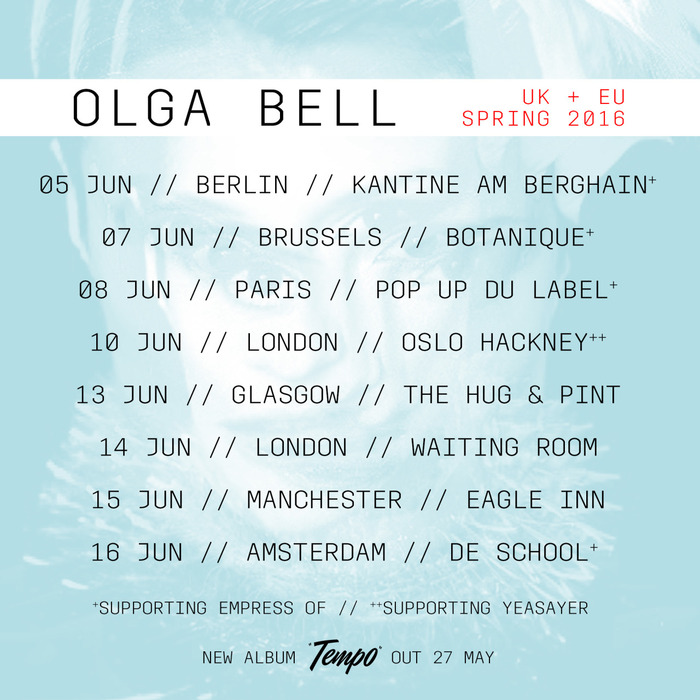 Tour dates.