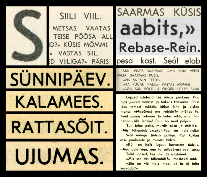 Scans that Moser and Rechsteiner used for the first version of Eesti