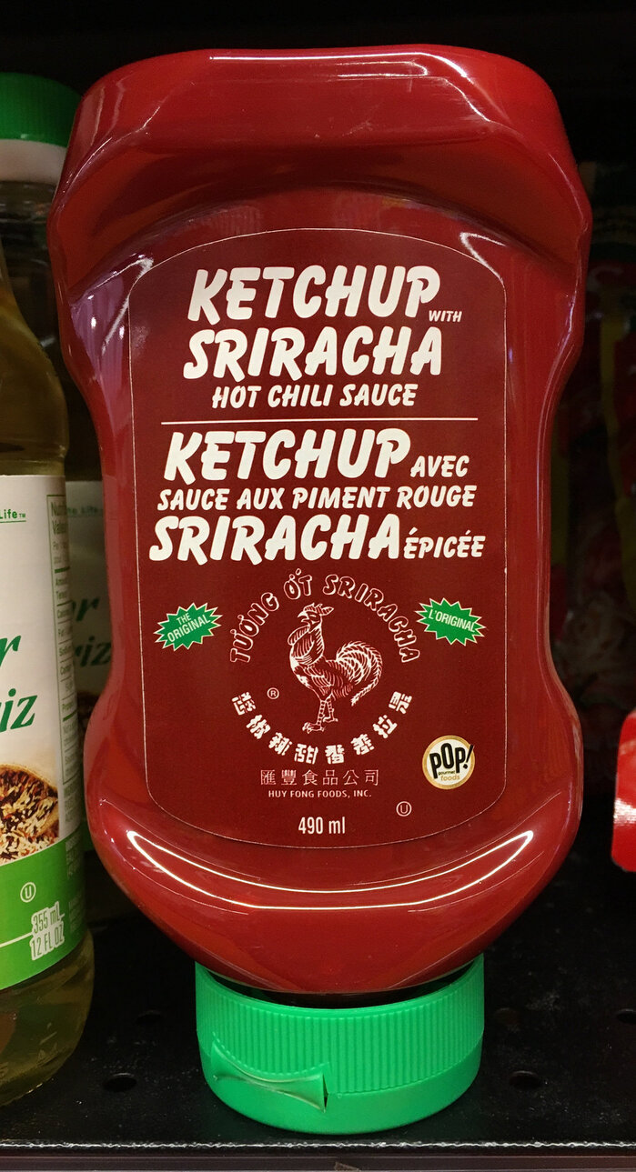 Huy Fong sriracha hot sauce label 3