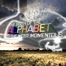 “The Birth of the Alphabet” poster