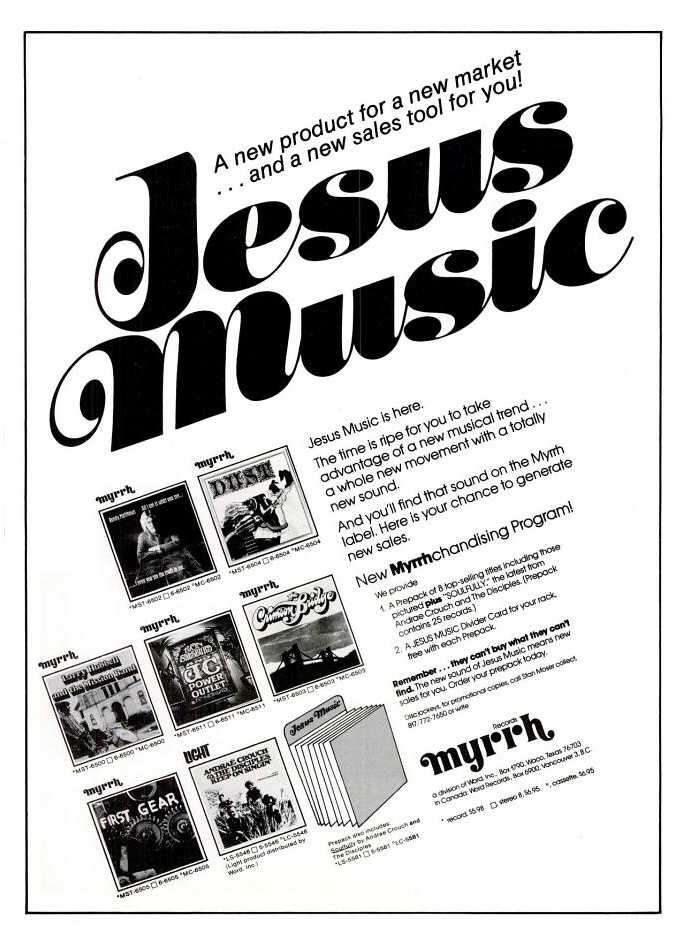 “Jesus Music” ad for Myrrh Records