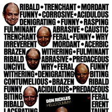 Ad for <cite>Hello Dummy!</cite> by Don Rickles
