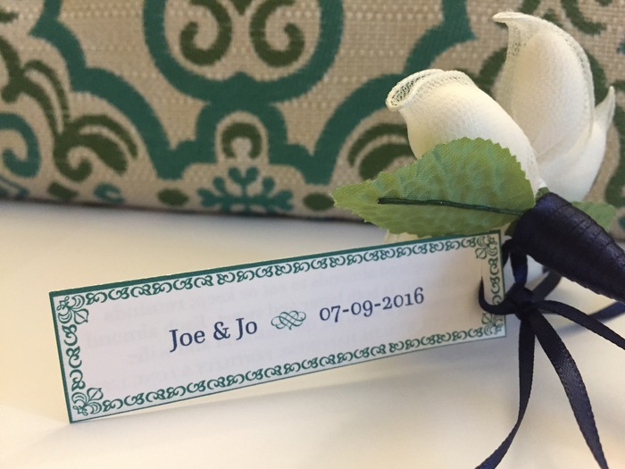 Sugared almond wedding favors.