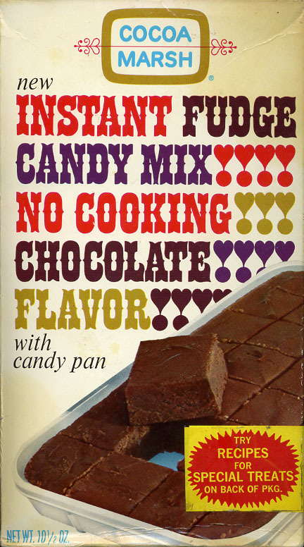 Cocoa Marsh Instant Fudge Candy Mix packaging 1