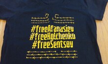 “#freeAfanasiev #freeKolchenko #freeSentsov” T-Shirt