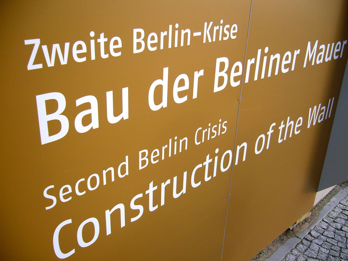Berlin Wall timeline exhibition 2