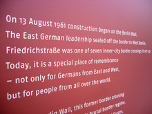 Berlin Wall Timeline Exhibition