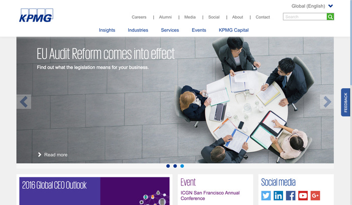 KPMG main website