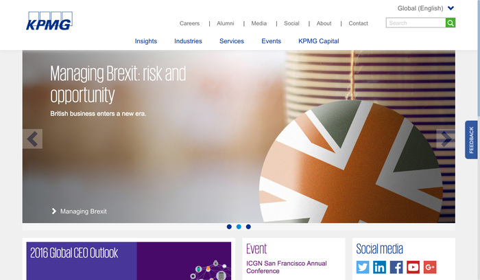 KPMG main website