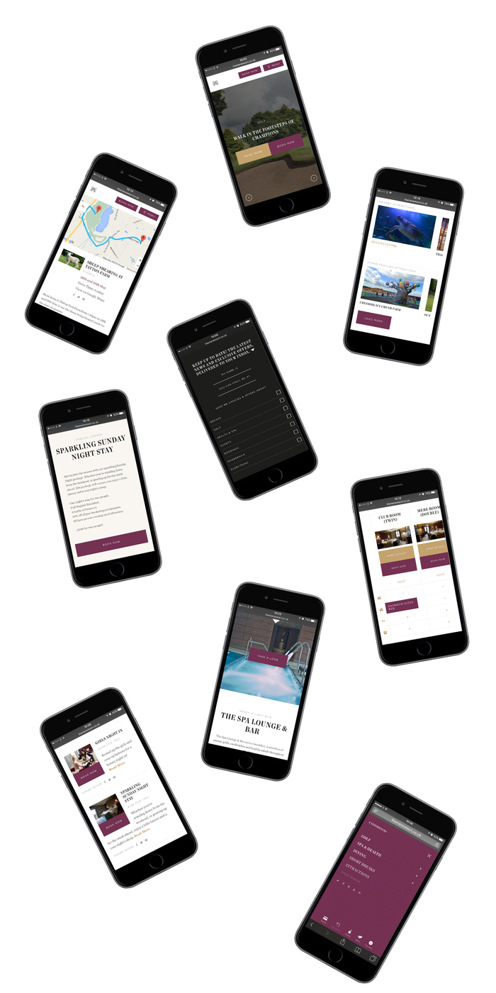 The Mere Golf Resort &amp; Spa website 5