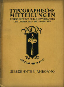 <cite>Typographische Mitteilungen</cite>, Vol. 17, No. 2, February 1920