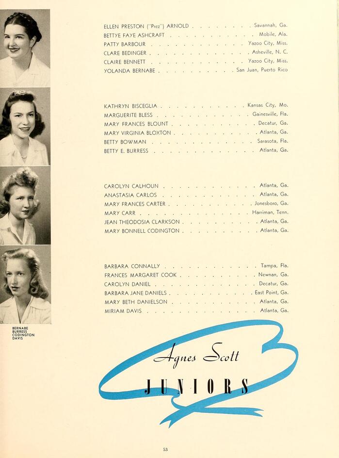 The 1943 Silhouette (Agnes Scott College yearbook) 8