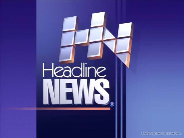 The first logo using the “Headline News” name. Designed by John Christopher Burns in 1988. Introduced on air sometime between 1989–92.