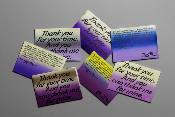 “Thank You For Your Time” exhibition flyer 1