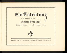 <cite>Ein Totentanz</cite> by Walter Draesner
