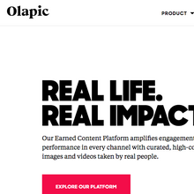 Olapic identity and website (2016)