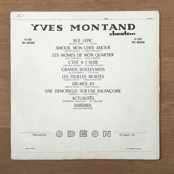 Yves Montand Chante… 2