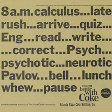 Coke student ads (<cite>Agnes Scott News</cite>, 1963–64)