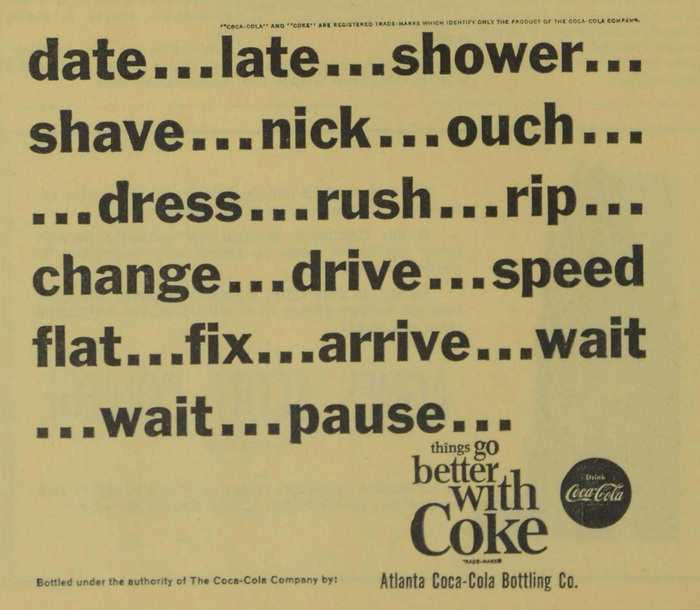 Coke student ads (Agnes Scott News, 1963–64) 4