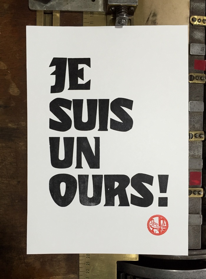 “Je suis un ours!” poster 1
