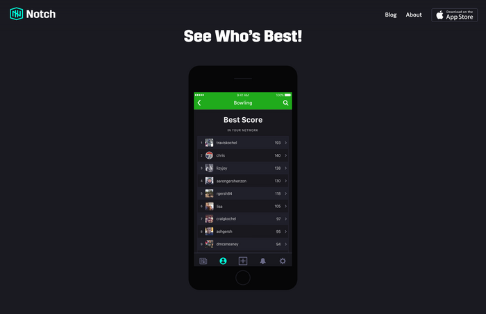 Notch app and website 6