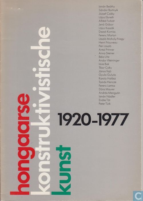 Hongaarse konstruktivistische kunst, 1920–1977 catalog and poster 1