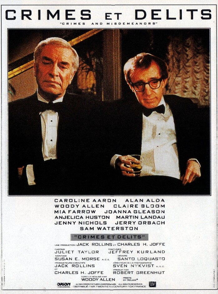 Crimes and Misdemeanors movie poster 3