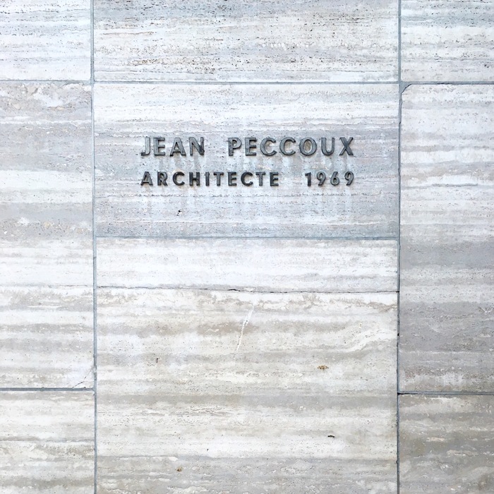 Jean Peccoux, Architecte 1969
