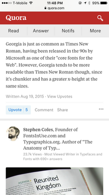 Quora mobile site