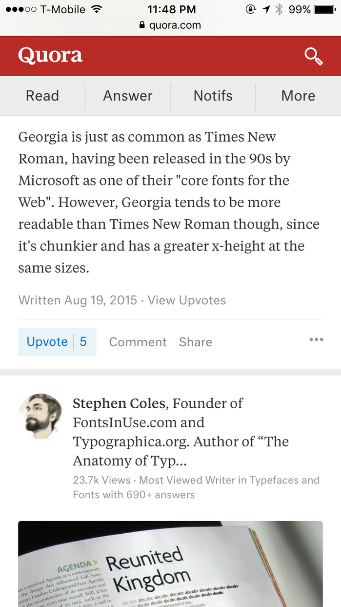 Quora mobile site 3