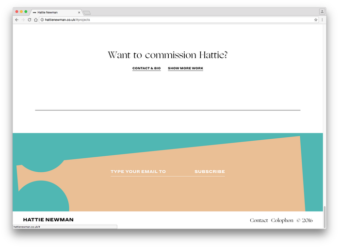 Hattie Newman website 5