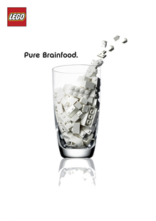 LEGO “Pure Brainfood” ad campaign