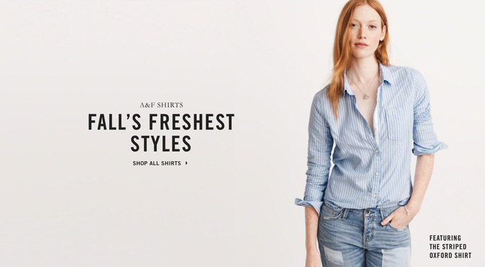 Abercrombie &amp; Fitch website (2016) 2
