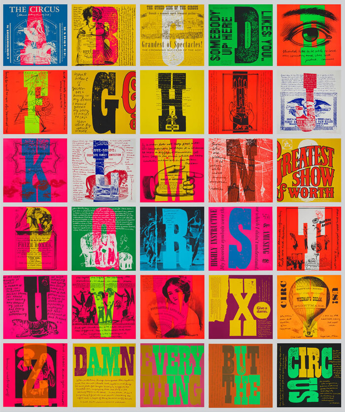 The complete circus alphabet series.