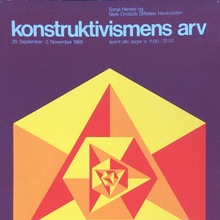 <cite>Konstruktivismens Arv</cite> exhibition poster