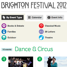 Brighton Festival 2012 Website