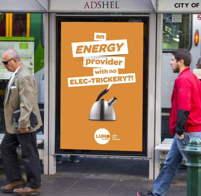 Ad designed by Darcy O’Connor for Lumo Energy