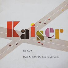 1951 Kaiser ad and brochure