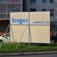 Treger Wahlwerbung