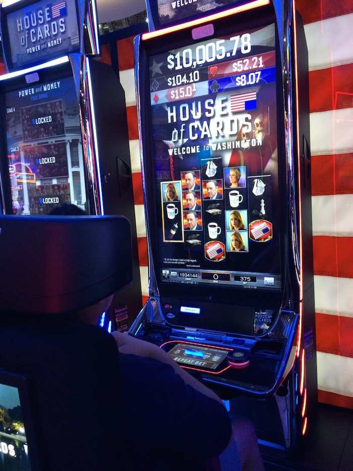 Bourgeios is also used on House Of Cards slot machines that can be seen at casinos across the USA!